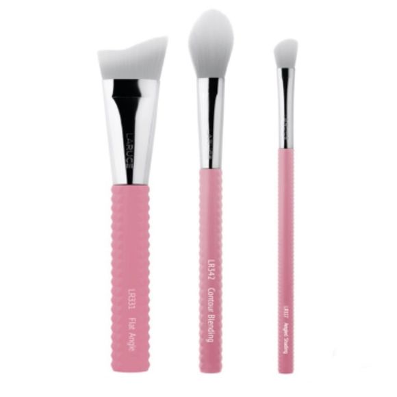 LARUCE BEAUTY 3-Piece Contour Brush Set with @ServicedbyE Limited Edition NEW! - Picture 2 of 6